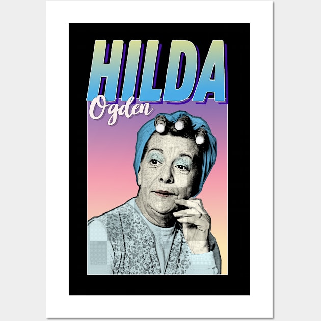 Hilda Ogden - Retro Pop Art Corrie TV Tribute Wall Art by DankFutura